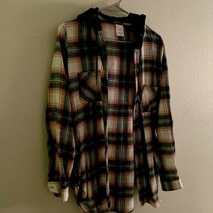 Hoodie flannel